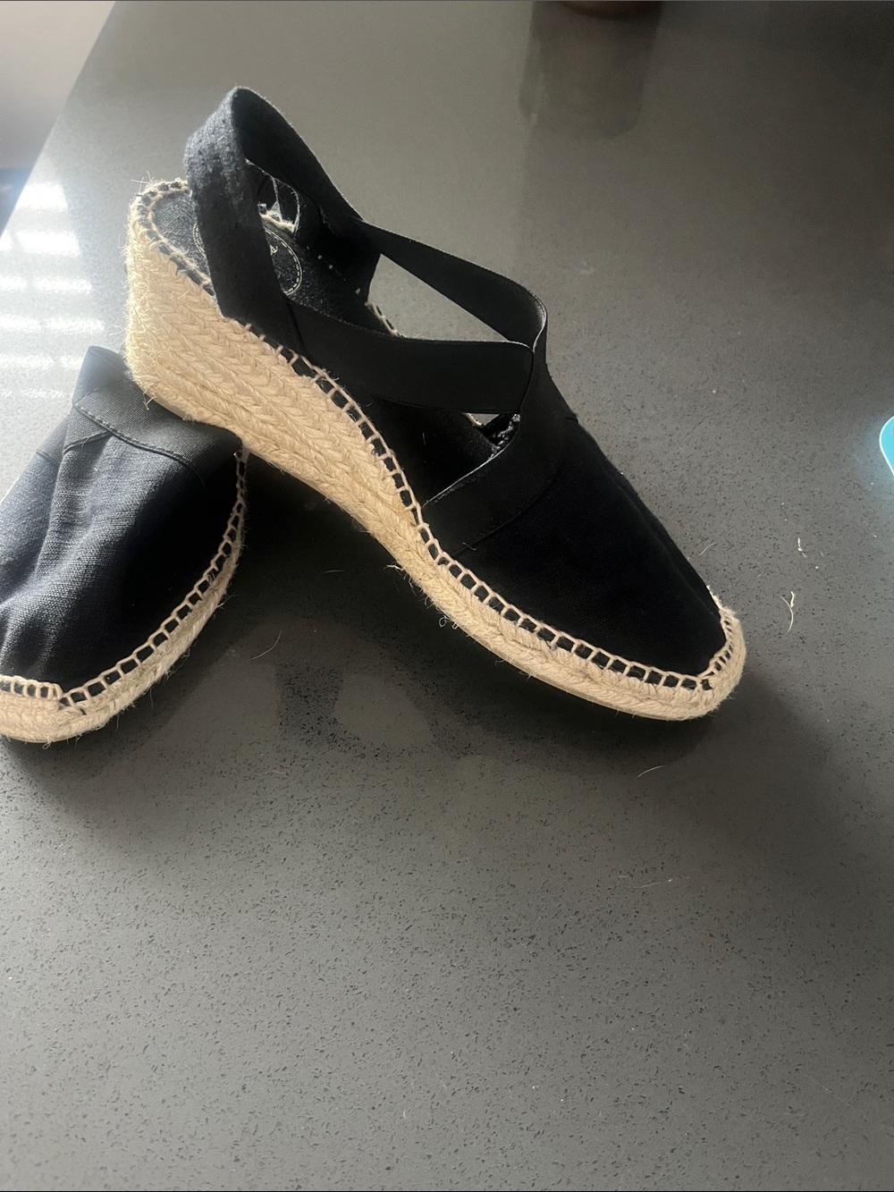 Toni Pons Black Espadrille Wedge Slingback — Women's Summer Platform